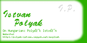 istvan polyak business card